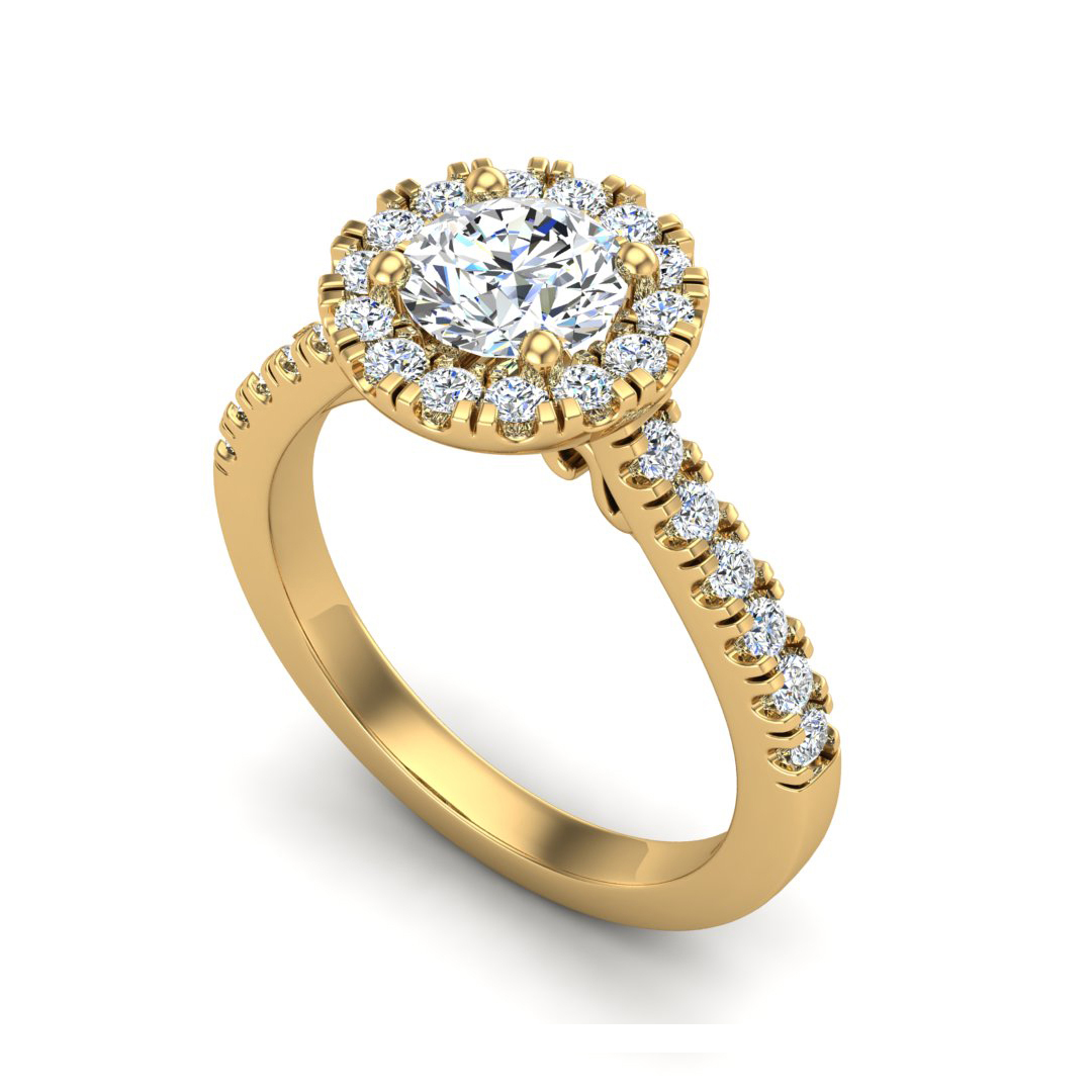 Myla Halo Engagement Ring